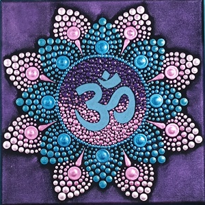 Om jeles pontozott mandala, Otthon & Életmód, Dekoráció, Spiritualitás, Mandala, Festészet, MESKA