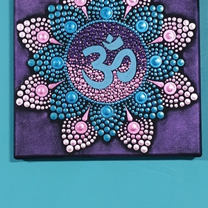 Om jeles pontozott mandala - otthon & életmód - dekoráció - spiritualitás - mandala - Meska.hu