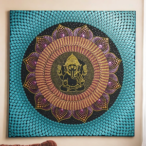 Ganesha pontozott mandala, Otthon & Életmód, Dekoráció, Spiritualitás, Mandala, , MESKA