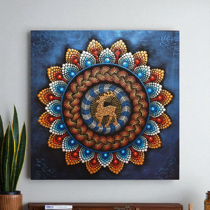 Csodaszarvas pontozott mandala, Otthon & Életmód, Dekoráció, Spiritualitás, Mandala, Festészet, MESKA