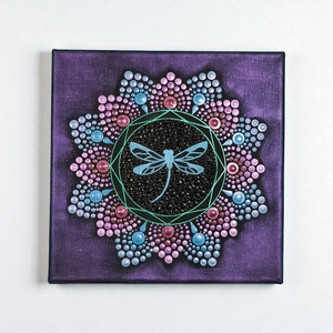 Szitakötő pontozott mandala, Otthon & Életmód, Dekoráció, Spiritualitás, Mandala, , MESKA
