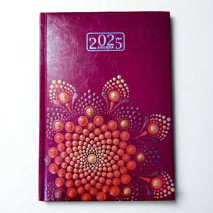 2026. évi mandalás határidőnapló - bordó-arany, Otthon & Életmód, Papír, írószer, Naptár & Tervező, Festett tárgyak, MESKA