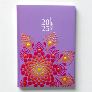 2026. évi mandalás határidőnapló - lila-magenta, Otthon & Életmód, Papír, írószer, Naptár & Tervező, Festett tárgyak, MESKA