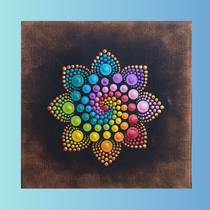 Metál színspirál pontozott mandala - otthon & életmód - dekoráció - spiritualitás - mandala - Meska.hu