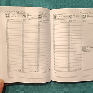 2026. évi heti beosztású mandalás határidőnapló - sárga-magenta - otthon & életmód - papír, írószer - naptár & tervező - Meska.hu