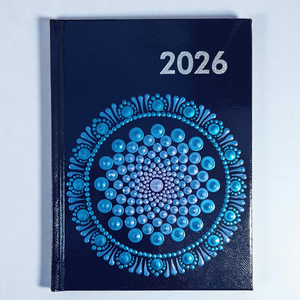 2026. évi heti beosztású mandalás határidőnapló - kék - otthon & életmód - papír, írószer - naptár & tervező - Meska.hu