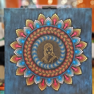 Kelet királynője pontozott mandala - otthon & életmód - dekoráció - spiritualitás - mandala - Meska.hu