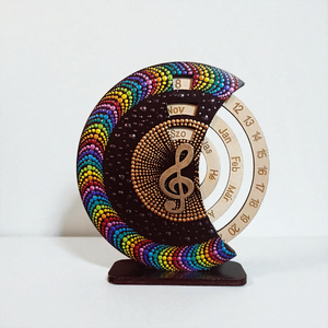 Violinkulcsos öröknaptár -  csakrák - otthon & életmód - dekoráció - fali és függő dekoráció - falinaptár & öröknaptár - Meska.hu