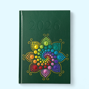 2026. évi napi beosztású mandalás határidőnapló - csakrák - Meska.hu