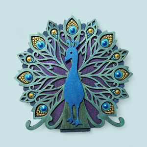 Mécsestartó - páva  - otthon & életmód - gyertya, illat, aroma - mécses és mécsestartó - Meska.hu