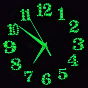 Foszforeszkáló (sötétben világító) mandalás falióra - otthon & életmód - dekoráció - fali és függő dekoráció - falióra & óra - Meska.hu