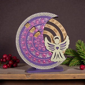 Foszforeszkáló angyalkás kis öröknaptár - otthon & életmód - dekoráció - fali és függő dekoráció - falinaptár & öröknaptár - Meska.hu