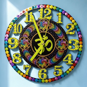 OM jeles foszforeszkáló falióra - otthon & életmód - dekoráció - fali és függő dekoráció - falióra & óra - Meska.hu