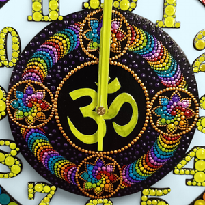 OM jeles foszforeszkáló falióra - otthon & életmód - dekoráció - fali és függő dekoráció - falióra & óra - Meska.hu