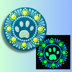 Foszforeszkáló sörnyitó és hűtőmágnes - tappancsos, Otthon & Életmód, Konyhafelszerelés, tálalás, Konyhai dekoráció, Hűtőmágnes, Festett tárgyak, MESKA