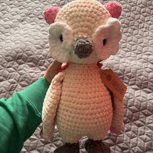 Horgolt plüss bagoly - játék & sport - plüssállat & játékfigura - bagoly - Meska.hu