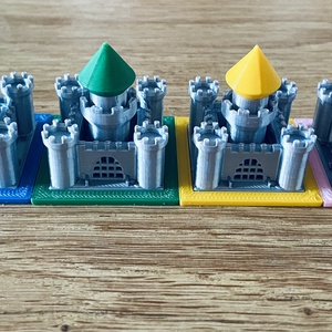 Kingdomino kiegészítő: kastélyok (4 db) - játék & sport - táblajáték és kártyajáték - társasjátékok - Meska.hu