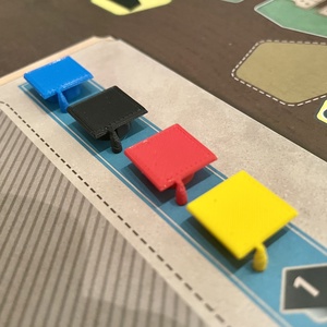 Ark Nova társasjáték-kiegészítő: játékosjelölők (12 db) - játék & sport - táblajáték és kártyajáték - társasjátékok - Meska.hu