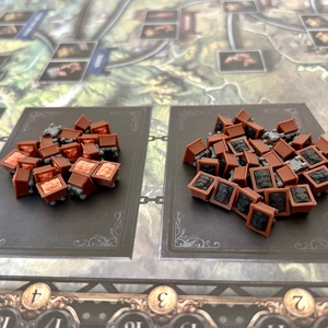 Brass Birmingham kiegészítő: szén- és vascsillék (48 db) - játék & sport - táblajáték és kártyajáték - társasjátékok - Meska.hu