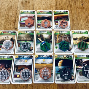 Mars terraformálása kiegészítő: egyedi 3D lapkák (28 db) - játék & sport - táblajáték és kártyajáték - társasjátékok - dobókocka - Meska.hu