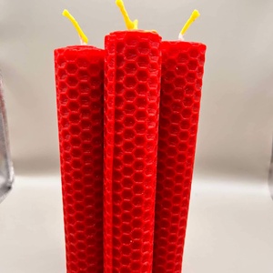 Méhviasz gyertya, méhviasz lapból (13cm) - Meska.hu