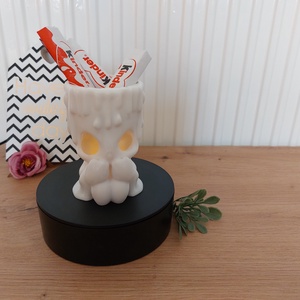 Halloweeni Little Candle Ghost csoki és cukorkatartó gyertyácska, mécsestartó, Otthon & Életmód, Dekoráció, Halloween, Halloweeni dekoráció, Mindenmás, MESKA