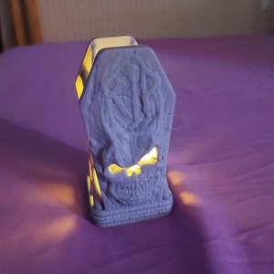  RIP feliratos, koponyás, koptattott sírkő hatású mécsestartó, gyertyatartó, őszi és téli dekoráció, új - otthon & életmód - dekoráció - asztal és polc dekoráció - asztaldísz - Meska.hu