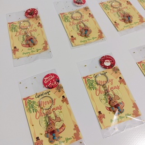 Mézis kulcstartó csillogó masnival, köszönő ajándék Karácsonyra, új - táska & tok - kulcstartó & táskadísz - táskaakasztó - Meska.hu