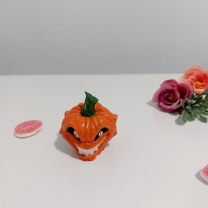 3D nyomtatott, kézzel festett Halloweeni gonosz kis tökfej, vízálló, halloweeni városhoz, faluhoz, ajándékba, új - otthon & életmód - dekoráció - halloween - halloweeni dekoráció - Meska.hu