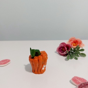 3D nyomtatott, kézzel festett, Halloweeni gonosz kis tökfej, Halloweeni faluhoz, városhoz, ajándékba, dekoráció, új - otthon & életmód - dekoráció - halloween - halloweeni dekoráció - Meska.hu