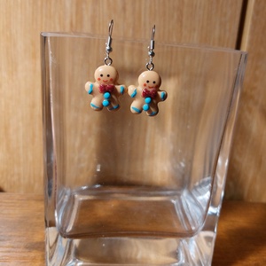 Karácsonyi Mézis csillogó masnis lógó fülbevaló, új - karácsony - karácsonyi ruházat - karácsonyi ruha kiegészítők - Meska.hu