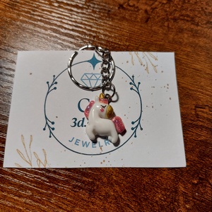 Cuki csillámos unikornis kulcstartó, táskadísz, új - táska & tok - kulcstartó & táskadísz - kulcstartó - Meska.hu