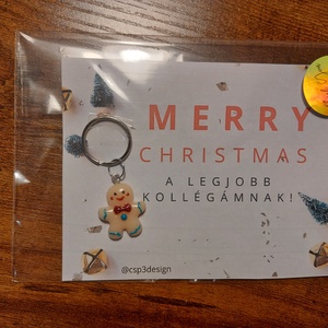 Személyre szabható,  Névre szóló Boldog Karácsonyt, csillogó Mézis fülbevaló csomag, díszcsomagolásban, új - karácsony - karácsonyi ajándékozás - karácsonyi ajándékcsomagolás - Meska.hu