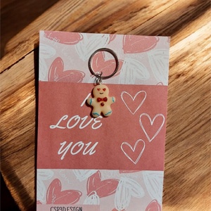 AKCIÓS! �� Valentin-napi ajándék, ami valóban személyes ��  Mézis szerelmes csillogó kulcstartó, Névre szóló, új - táska & tok - kulcstartó & táskadísz - kulcstartó - Meska.hu