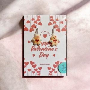 AKCIÓS! �� Valentin napi meglepetés, Mézis csillogó antiallergén fülbevaló díszcsomagolásban, Személyre szabott, új - ékszer - fülbevaló - lógó fülbevaló - Meska.hu