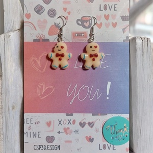 AKCIÓS! �� Valentin napi meglepetés, Mézis csillogó antiallergén fülbevaló díszcsomagolásban, Személyre szabott, új - ékszer - fülbevaló - lógó fülbevaló - Meska.hu