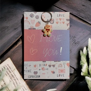 �� Valentin-napi ajándék, egyedi Szerelmes Mézis kulcstartó, ajándék kártyával, díszcsomagolásban, új - táska & tok - kulcstartó & táskadísz - kulcstartó - Meska.hu