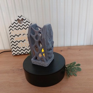 RIP feliratos, koponyás, koptattott sírkő hatású mécsestartó, gyertyatartó, őszi és téli dekoráció, új - Meska.hu