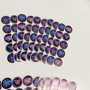 Thank you, Köszönöm feliratos, Neon stílusú, matrica csomag, 50 db-os  - kellékek & szerszámok - dekorációs kellékek - matricaív - Meska.hu