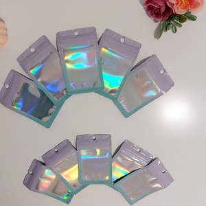 Lila-kék színátmenetes holografikus ajándék tasak, ajándék zacskó, 10 db-os csomag - kellékek & szerszámok - vegyes alapanyag - egyéb alapanyag - Meska.hu