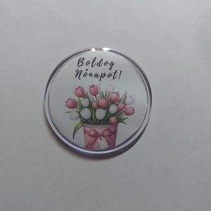 Nőnapi meglepetés, ami örök emlék marad - szív alakú kitűző, személyre szabható ��  - ékszer - kitűző és bross - Meska.hu