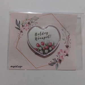 Nőnapi meglepetés, ami örök emlék marad - szív alakú kitűző, személyre szabható �� , Ékszer, Kitűző és Bross, Mindenmás, MESKA