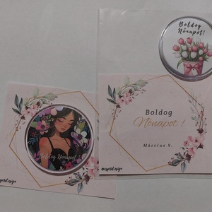 Nőnapi meglepetés, ami örök emlék marad - szív alakú kitűző, személyre szabható �� , Ékszer, Kitűző és Bross, Mindenmás, MESKA