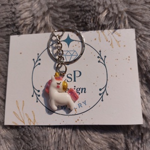 Lepd meg szerettedet egy cuki csillámos unikornis kulcstartóval, táska dísszel! - Meska.hu