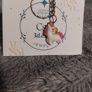 Lepd meg szerettedet egy cuki csillámos unikornis kulcstartóval, táska dísszel! - táska & tok - kulcstartó & táskadísz - kulcstartó - Meska.hu