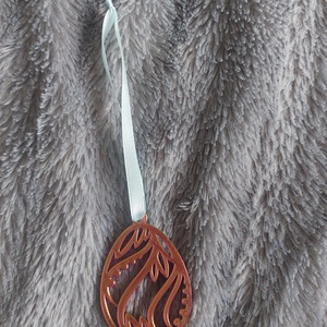 Színjátszó húsvéti tojás dísz � rózsaszín-arany dekoráció szalaggal - ünnepi díszek, dekorációk - húsvéti díszek és dekorációk - húsvéti tojásfadíszek - Meska.hu