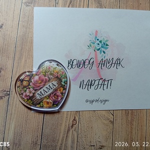 Anyák napi ajándék, egyedi kitűző díszcsomagolásban, ünnepi meglepetés, új - ékszer - kitűző és bross - Meska.hu