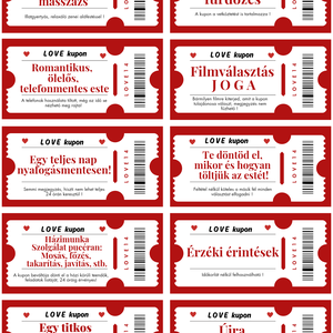 Szerelmes Love kupon ajándék � romantikus meglepetés szívből - Meska.hu