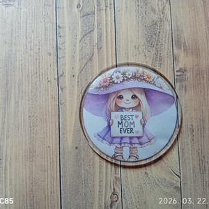 Anyák napi ajándék, egyedi hűtőmágnes díszcsomagolásban, ünnepi meglepetés - otthon & életmód - konyhafelszerelés, tálalás - konyhai dekoráció - hűtőmágnes - Meska.hu