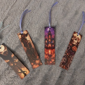 Mystery, Fantasy könyvjelzők, 4 db-os csomagban, szalggal, Book Lover, Könyv & Zene, Könyvjelző, Papírművészet, MESKA